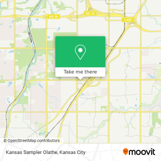 Mapa de Kansas Sampler Olathe