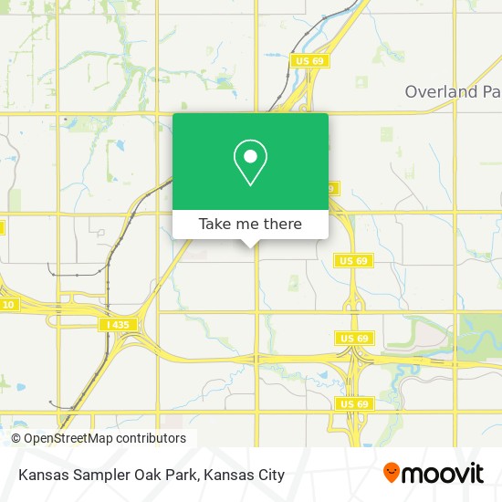 Mapa de Kansas Sampler Oak Park