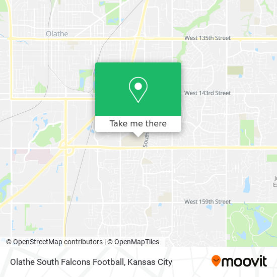Mapa de Olathe South Falcons Football
