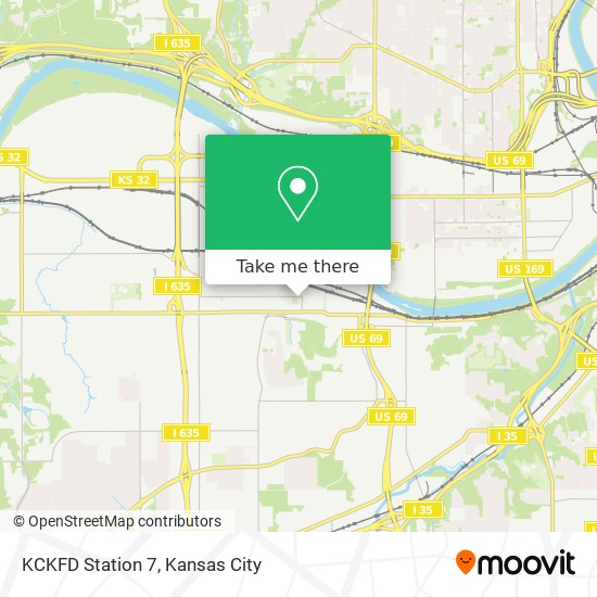 Mapa de KCKFD Station 7