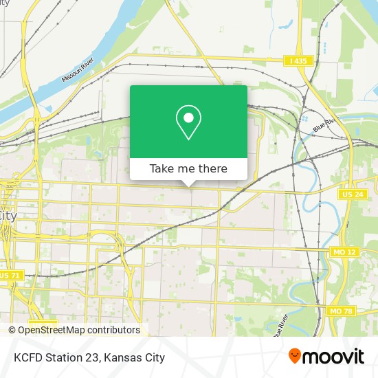 Mapa de KCFD Station 23