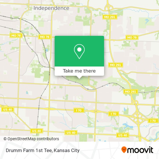 Drumm Farm 1st Tee map