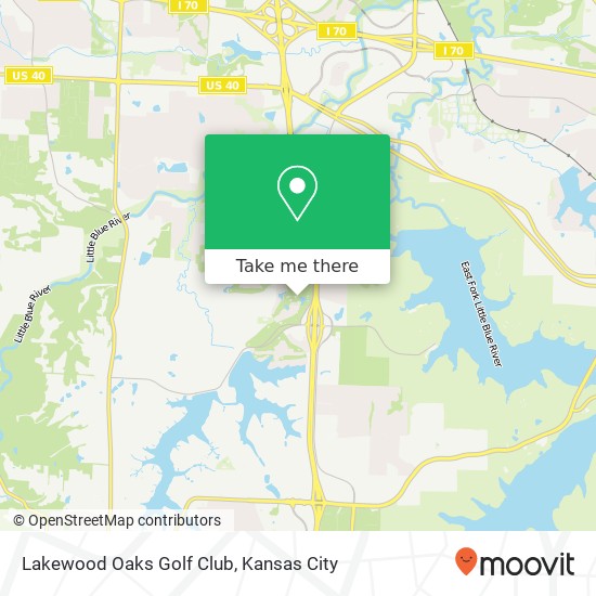 Lakewood Oaks Golf Club map