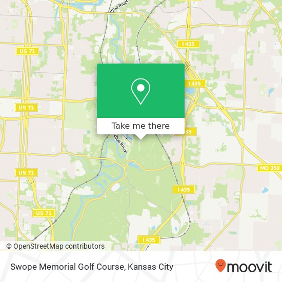 Mapa de Swope Memorial Golf Course