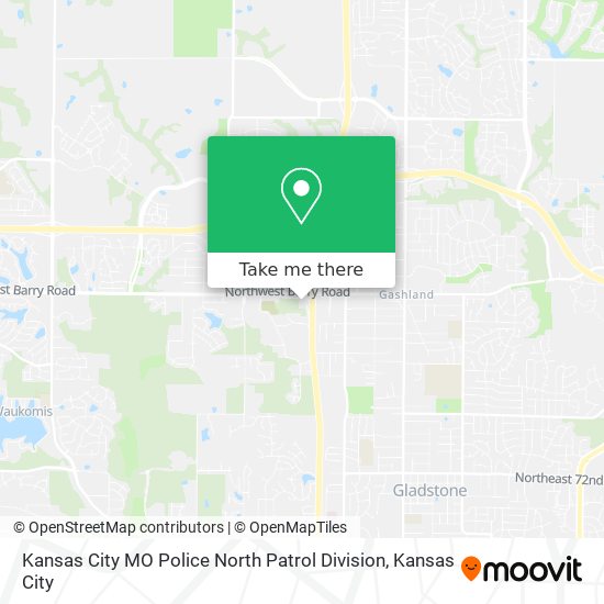 Kansas City MO Police North Patrol Division map