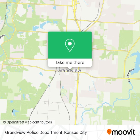 Grandview Police Department map