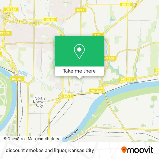 Mapa de discount smokes and liquor