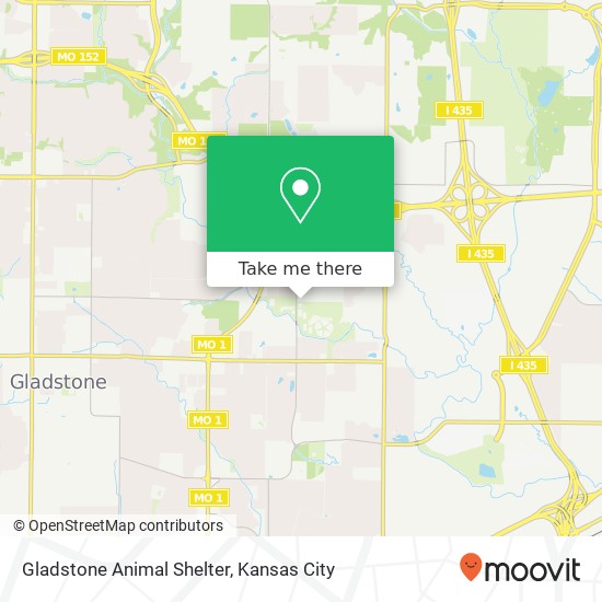Gladstone Animal Shelter map