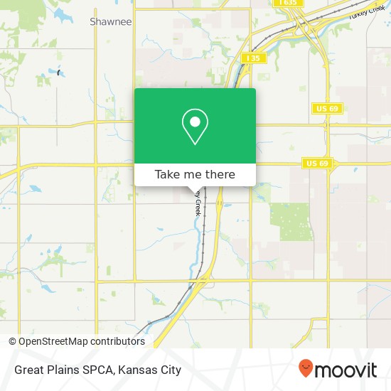 Great Plains SPCA map