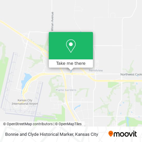 Bonnie and Clyde Historical Marker map