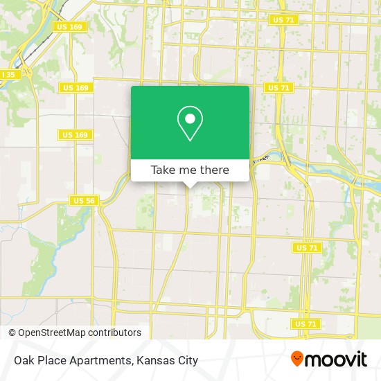 Mapa de Oak Place Apartments