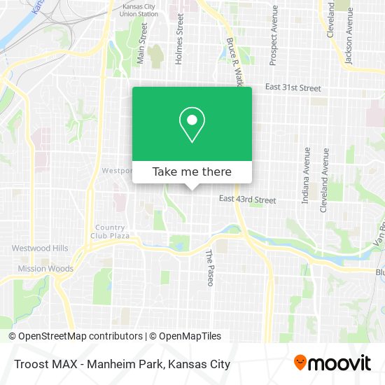 Troost MAX - Manheim Park map