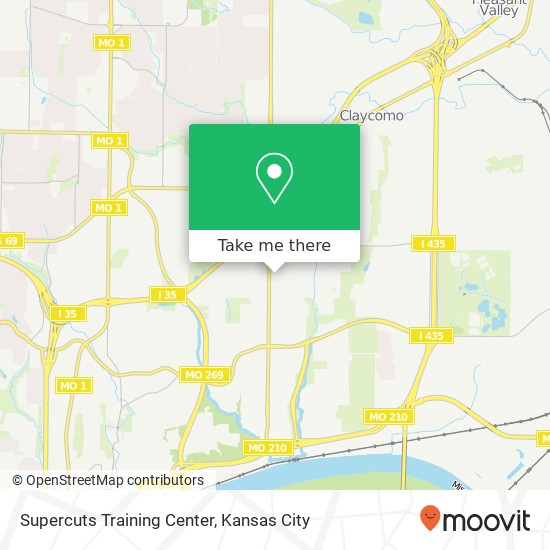 Supercuts Training Center map