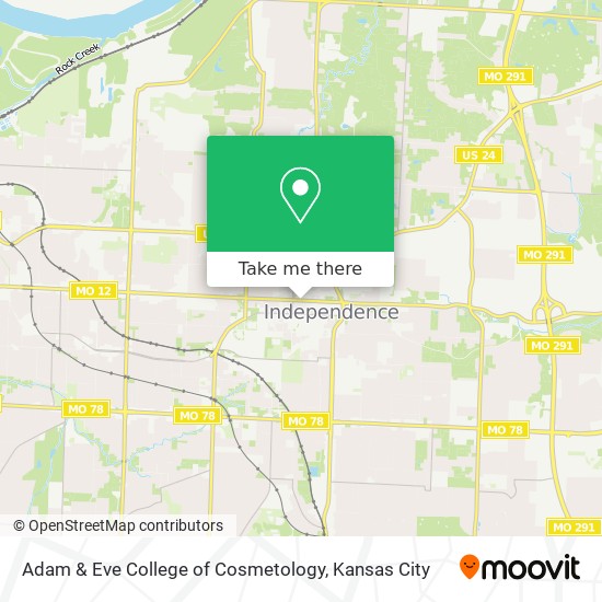 Adam & Eve College of Cosmetology map
