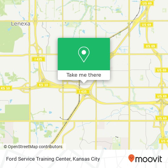 Mapa de Ford Service Training Center