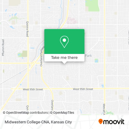 Midwestern College-CNA map