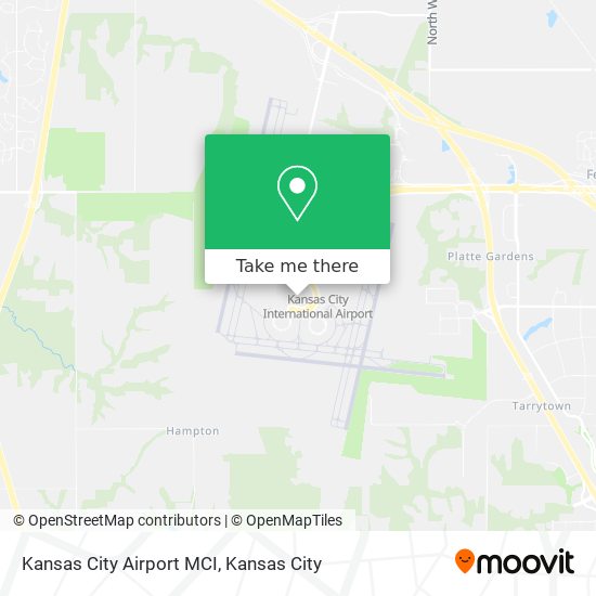 Kansas City Airport MCI map
