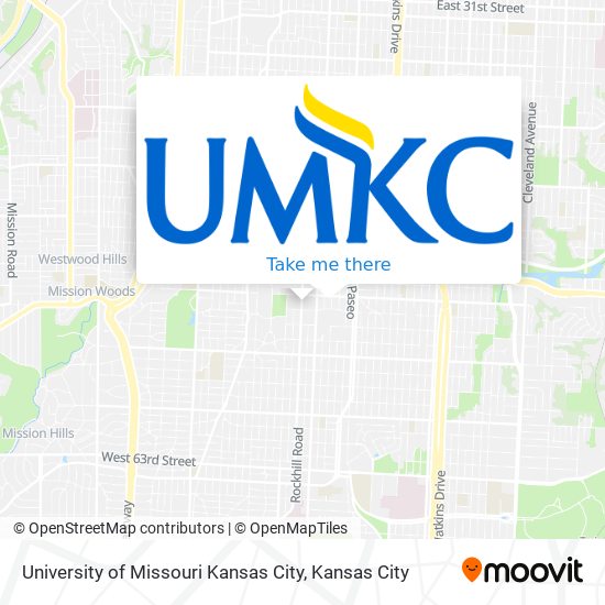 University of Missouri Kansas City map