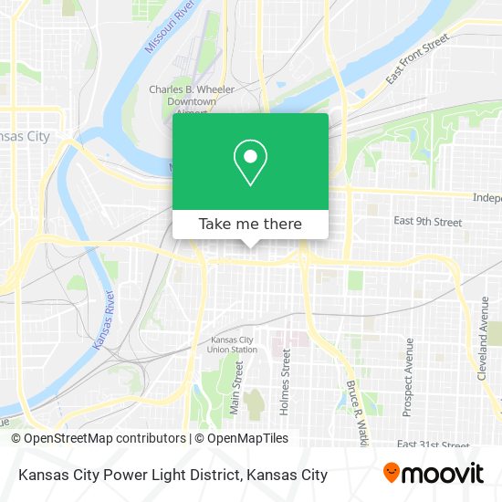 Mapa de Kansas City Power Light District