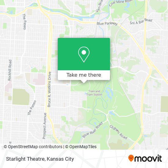 Mapa de Starlight Theatre