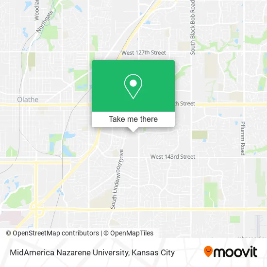 MidAmerica Nazarene University map