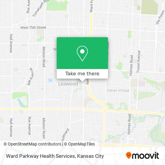 Ward Parkway Health Services map