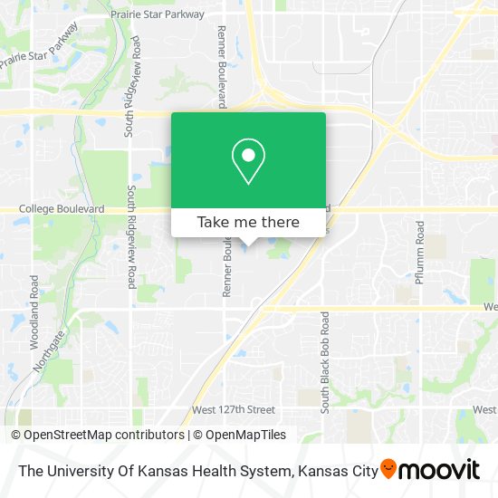 Mapa de The University Of Kansas Health System