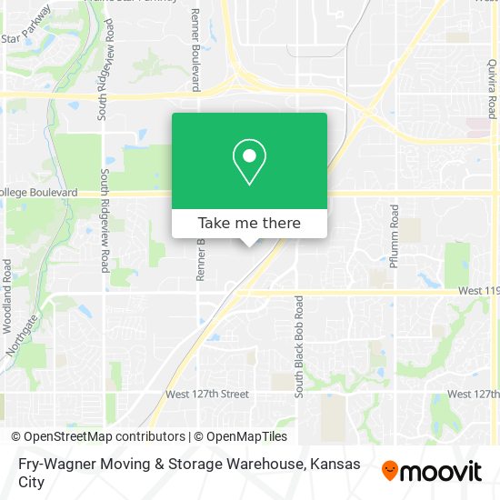 Fry-Wagner Moving & Storage Warehouse map