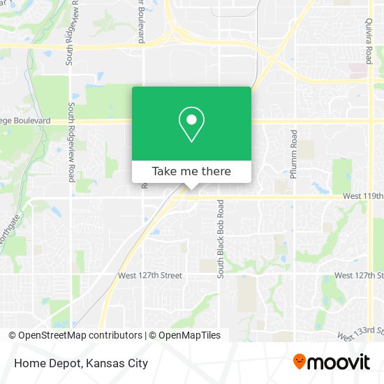 Home Depot map