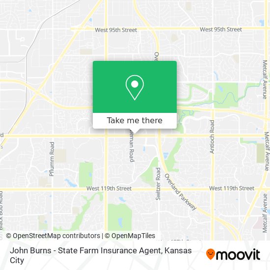 Mapa de John Burns - State Farm Insurance Agent