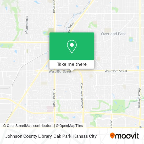 Johnson County Library, Oak Park map