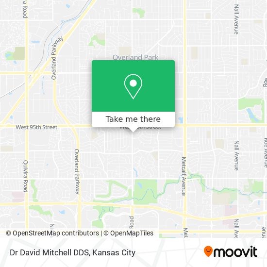 Dr David Mitchell DDS map