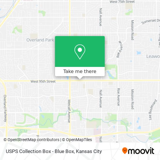 USPS Collection Box - Blue Box map