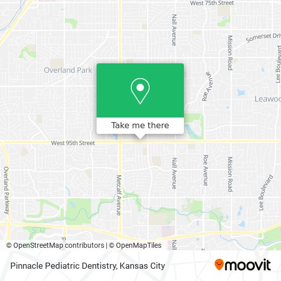 Pinnacle Pediatric Dentistry map