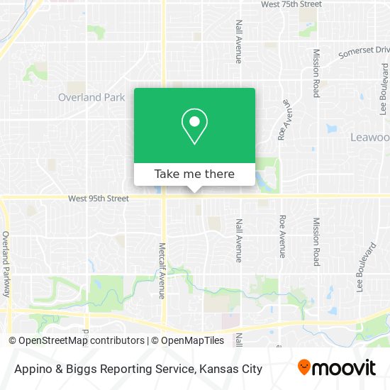 Mapa de Appino & Biggs Reporting Service