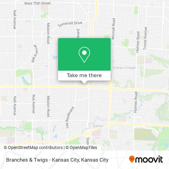 Mapa de Branches & Twigs - Kansas City
