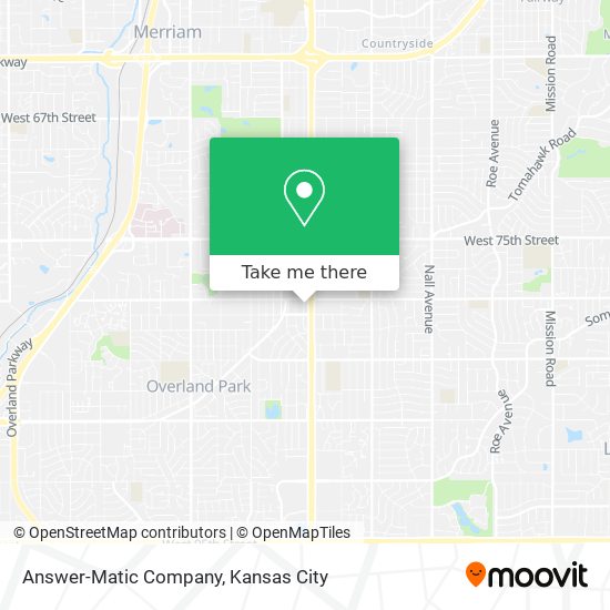 Answer-Matic Company map