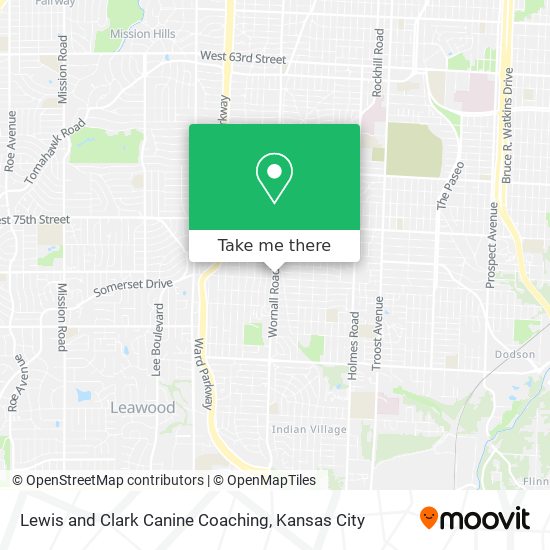 Mapa de Lewis and Clark Canine Coaching