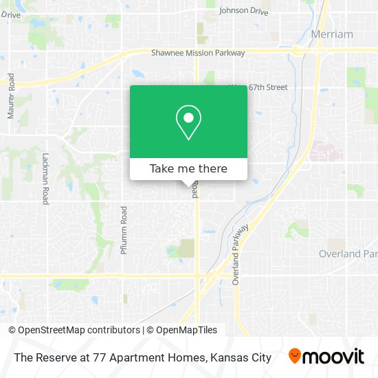The Reserve at 77 Apartment Homes map