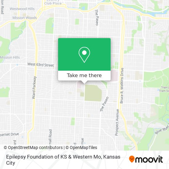 Epilepsy Foundation of KS & Western Mo map