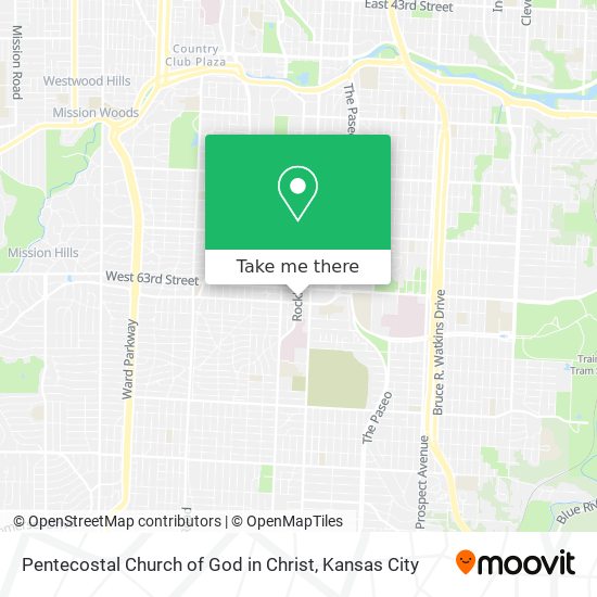 Mapa de Pentecostal Church of God in Christ