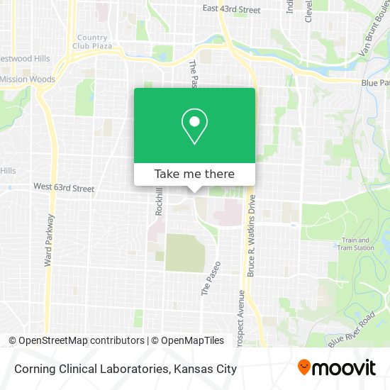 Corning Clinical Laboratories map