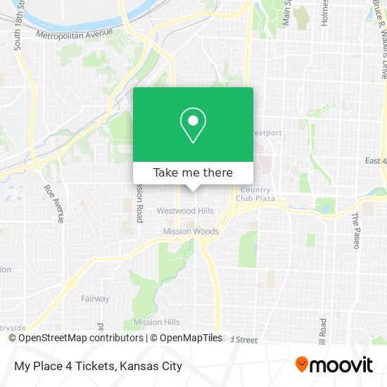 My Place 4 Tickets map