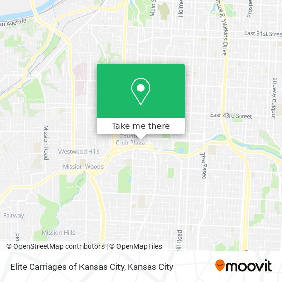 Elite Carriages of Kansas City map