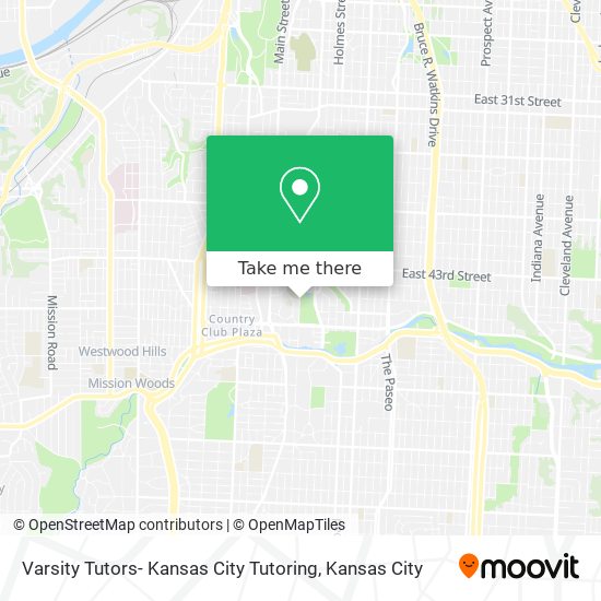 Varsity Tutors- Kansas City Tutoring map