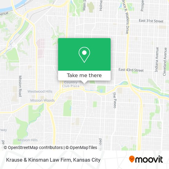 Krause & Kinsman Law Firm map