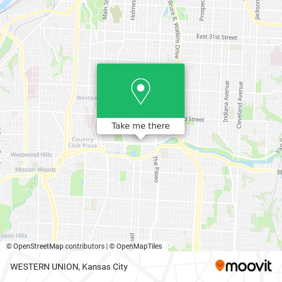 WESTERN UNION map