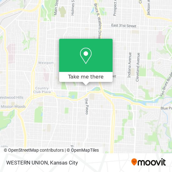 WESTERN UNION map