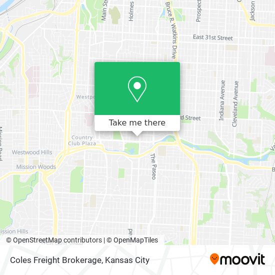 Coles Freight Brokerage map