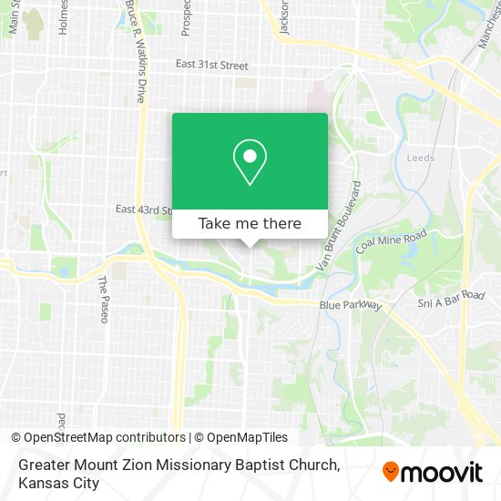 Mapa de Greater Mount Zion Missionary Baptist Church